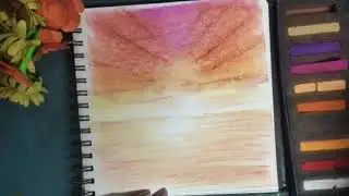 learn freehand landscape in 12 mins #soft pastels landscape