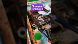 Cleaning 12volt Battery Terminals #bakingsoda #quickandeasy #justaddwater #fixing #electricvehicles