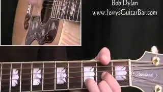 How To Play Bob Dylan I Shall Be Free #10 (full guitar lesson)
