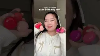 Trying the Viral Fwee Pudding Pots!