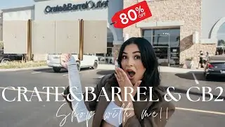 CRATE & BARREL & CB2 OUTLET  I  SHOP WITH ME 80% OFF  I I BOUGHT MY DREAM CREDENZA FOR ONLY $180 !
