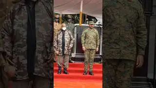 Gen.Muhoozi Kainerugaba, Chief of Defence Forces (UPDF) And H.E Yoweri Kaguta Museveni