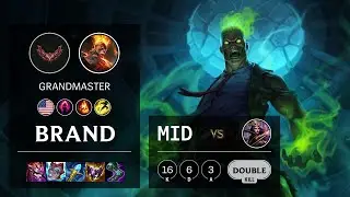 Brand Mid vs LeBlanc - NA Grandmaster Patch 12.4