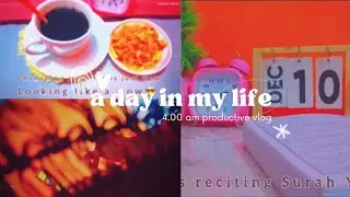 SILENT VLOG: 4.00am productive study vlog🌷|salat, tea, note taking📑etc| Bangladesh🇧🇩 #aesthetic