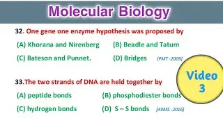 molecular biology || genetics and molecular biology mcq || Part 3