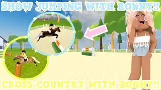 ❤️SHOW JUMPING WITH RONNY + XC WITH BONNY!!💛 Roblox Wild Horse Islands RP | Episode 5