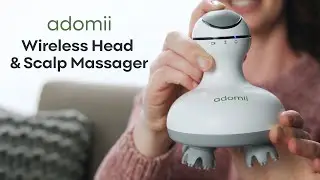 Relax, Rejuvenate & Boost Scalp Health with the Adomii Wireless Head & Scalp Massager!
