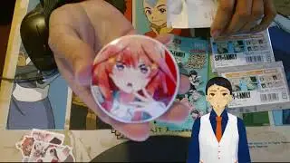 Spy X Family Illustration Cards and Stickers, and Quintuplets Random Pin Badges Pack Openings