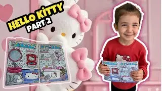 SQUİSHY PAPER HELLO KİTTY GAME BOOK!!BEDİA HELLO KİTTYNİN BANYO VE TUVALETİNİ YAPIYORUZ!!!!!