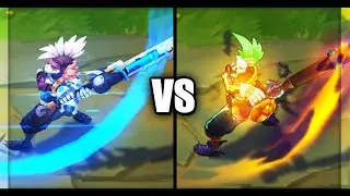 Pulsefire Ekko vs Trick or Treat Ekko Epic Skins Comparison (League of Legends)