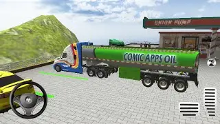 Oil Tanker Transport Patrol Pump Truck Driving Simulator Gameplay 
