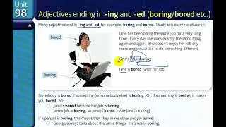 98 Ing and Ed Adjectives