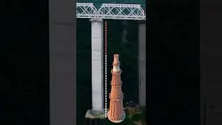 Mizoram&rsquo;s rail bridge stands taller than the Qutub Minar. 🛤️ Bairabi-Sairang rail line project