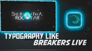 AWESOME TYPOGRAPHY LIKE @BreakersLive  ON ANDROID 💥 | PUBG MONTAGE TUTORIAL | MKDM GAMING X RE4UR