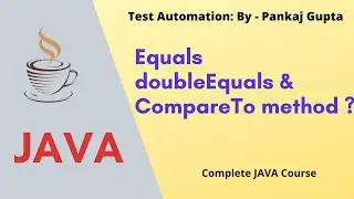 11 String Methods Equals, double Equals and CompareTo methods