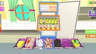 Fill The Fridge Gameplay | Puzzle/casual sorting game walkthrough