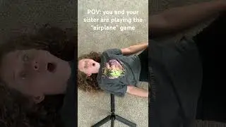 Playing the airplane game😳
