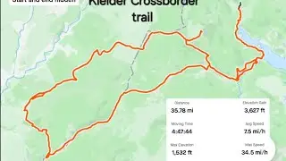 kielder MTB cross border trail  35 miles