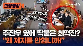 주진우 옆 최혁진 '밀착 마크'에 법사위 파행&hellip;