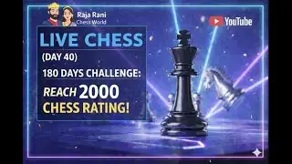 Day 40 || Road to 2000 Rating || Play With Raja Rani Chess World