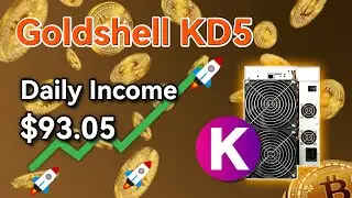 【NHASH】Goldshell KD5 miner for $KDA, Earn $93.05 PER DAY!!!
