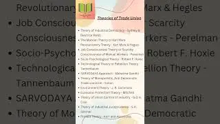 PAPER 2 || LABOUR WELFARE || THEORIES OF TRADE UNION || UGC NET || JRF || HRM ||
