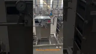 200L Milk Pasteurizer Homogenizer PHE and Cooler Tank
