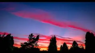 Red Sky Sunset in Coventry - 4K Time-lapse