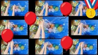 Family Friendly Fun Time. Learn Colors and counting 1-10 with butch o water Balloons. Popping show