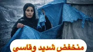 ￼تمزعة الخيمه بسبب ‏الريح القوية🥶🥶😱