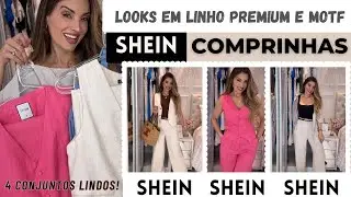 Comprinhas SHEIN tendência verão: só looks em linho e qualidade premium incluindo a linha MOTF.