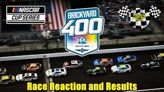 Live NASCAR Cup Series Brickyard 400 @ Indianapolis Motor Speedway Race Reaction and Results