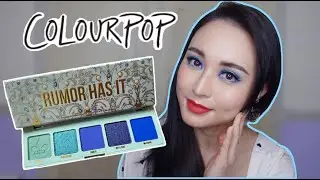 Simple Blue Halo Eye Makeup | ColourPop Rumor Has It