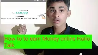 How to earn money online Hello talk app