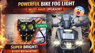 HJG Premium 3 Layer Fog Light for Bike | Super Bikes & Yamaha Ray ZR 125 Street Rally 2025