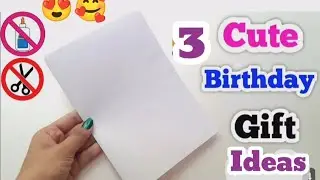 3 Cute Happy Birthday greeting card making ideas for best friend/How to make Birthday card/Greetings