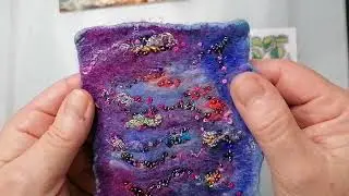 stitchery swaps from magpie Sue and Jen - beautiful work ladies 💖