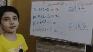 Aprendiendo Ecuaciones y Multiplicación 