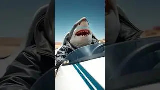 Fins Down, Dive In! This Shark's Class Starts Right On Time! #talktothefish #happyvibes #funnyshort