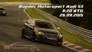 Touristenfahrten Nordschleife | RM Audi S3 | 8:20 BTG (26.09.2015)
