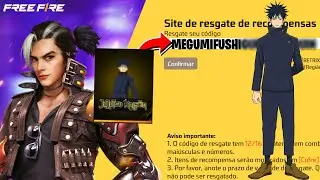 CORRE! COMO RESGATAR GR&Aacute;TIS O NOVO CODIGUIN INFINITO DO CONJUNTO MEGUMI FUSHIGURO! 2026 FREE FIRE ff