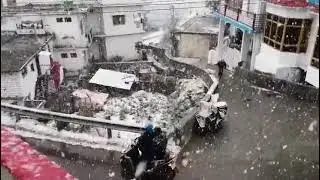 #2026//का बर्फबारी फर्स्ट बर्फबारी// शानदार नजारा मुनस्यारी में गिरा बर्फ 