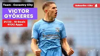 Viktor Gy&ouml;keres insane strength Coventry City Sweden international 2021 2022 EFL Championship Goals
