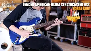 No Talking...Just Tones | Fender American Ultra Stratocaster HSS | Rosewood - Cobra Blue
