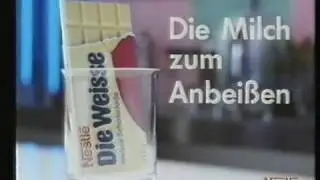WERBUNG NESTLE DIE WEISSE - DIE MILCH ZUM ANBEISSEN