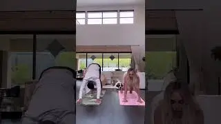 Moving our bodies and trying new things together! 💖 #workoutflow #pilateshome #shorts