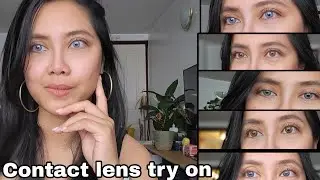 Coleyes Coloured contact lens for dark eyes| try on| discount code