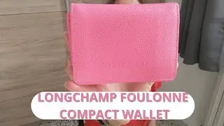 LONGCHAMP FOULONNE COMPACT WALLET REVIEW / 🩷🩷🩷CANDY COLOR EDITION 🩷🩷🩷