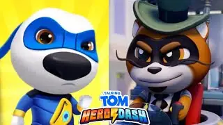 Talking Tom Hero Dash Gameplay | Talking Hank Boss Fight | Android Gameplay