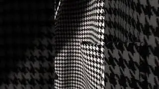 Big Houndstooth BW Tweed Overcoat | StudioSuits